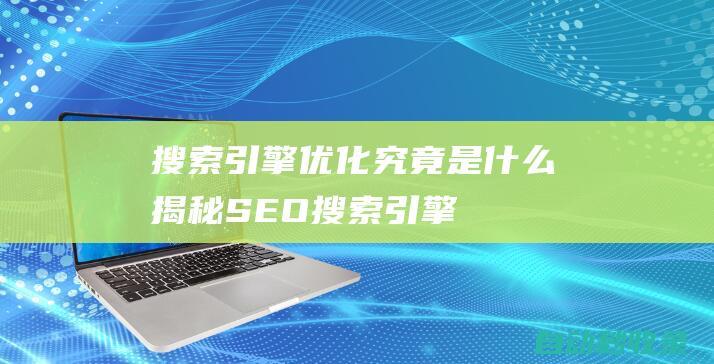 搜索引擎優(yōu)化究竟是什么揭秘SEO搜索引擎