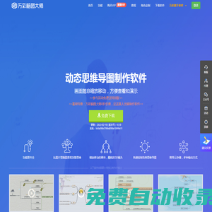 免費的動態思維導圖軟件,腦圖大師,思維導圖制作軟件 - 萬彩腦圖大師官網
