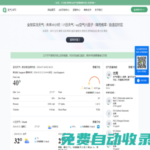 易客云天氣API - 全球天氣API接口|國外天氣預(yù)報(bào)接口|全球主要國家城市天氣預(yù)報(bào)接口|實(shí)況天氣|小時天氣|15日天氣|降雨概率|支持多語言|The Weather Channel