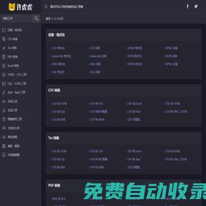 許虎虎開發(fā)者工具集-在線程序編輯、美化、壓縮、數據轉換