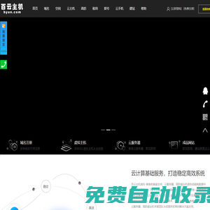 百云主機域名-香港免備案空間、云服務(wù)器、高防御主機