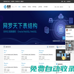 表網(wǎng) - 海量數(shù)據(jù)庫設(shè)計文件SQL表結(jié)構(gòu),軟件開發(fā)文檔程序設(shè)計文檔下載