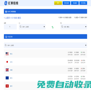 匯率在線-快速準(zhǔn)確的匯率查詢工具