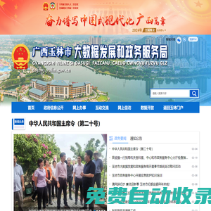 廣西玉林市大數據發展和政務服務局網站