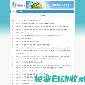 清新空氣--PM2.5和空氣質(zhì)量指數(shù)(AQI)實時查詢
