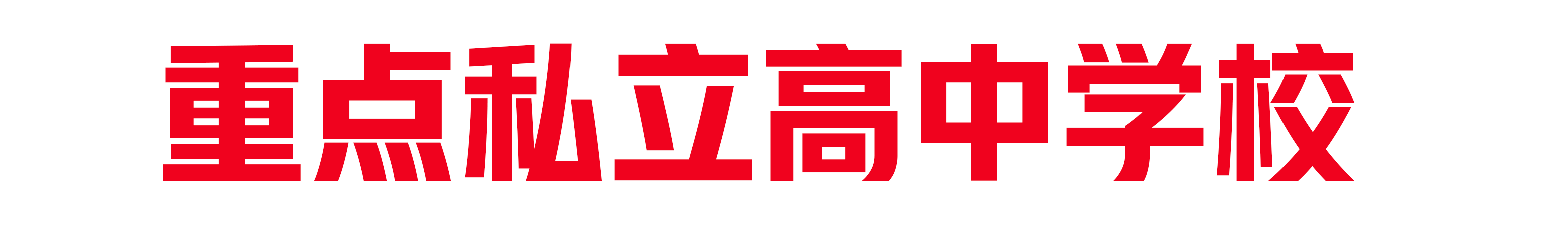 重點私立高中學校
